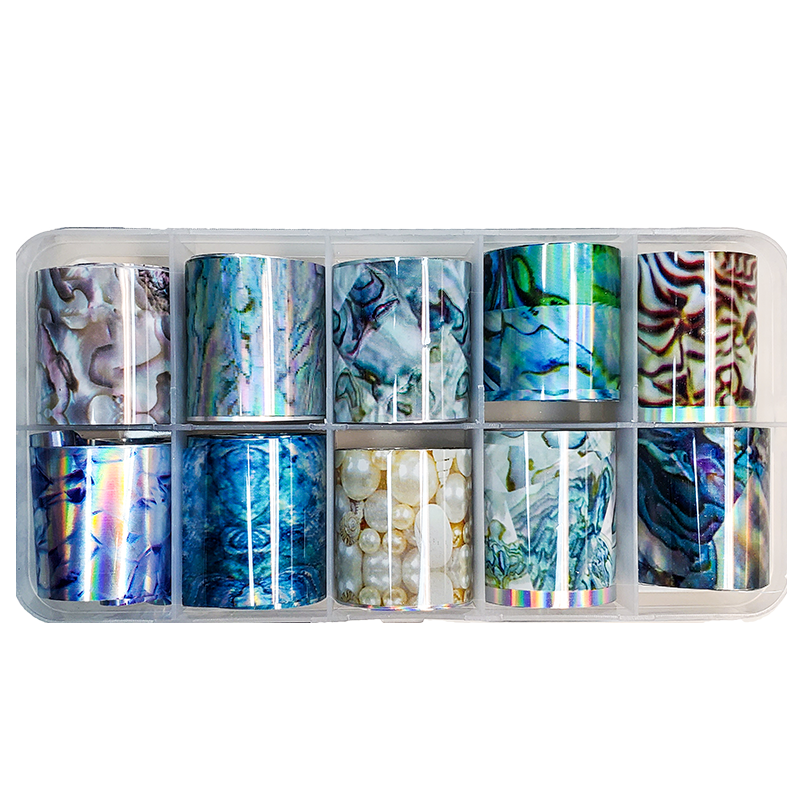 Marbleized Glass - Nail Art Transfer Foils