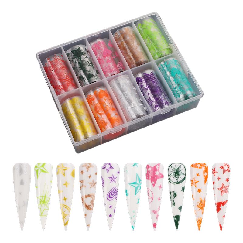 Neon Rainbow #41 - Nail Art Transfer Foils